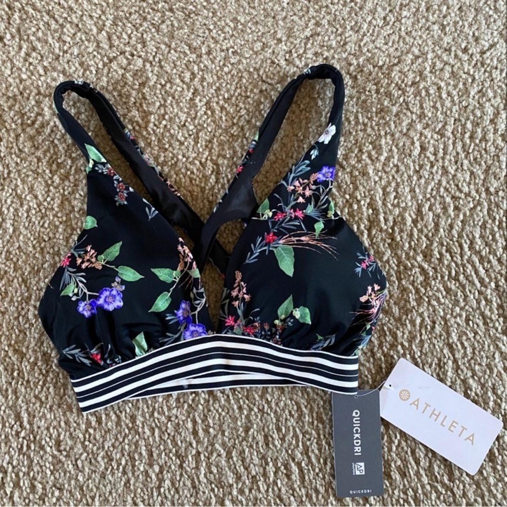 NWT Athleta Gold Coast Floral Top Size S - Picture 2 of 4